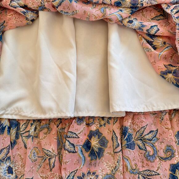 Patrons of Peace Floral Long Sleeve Smocked Maxi Dress XS - Picture 5 of 12